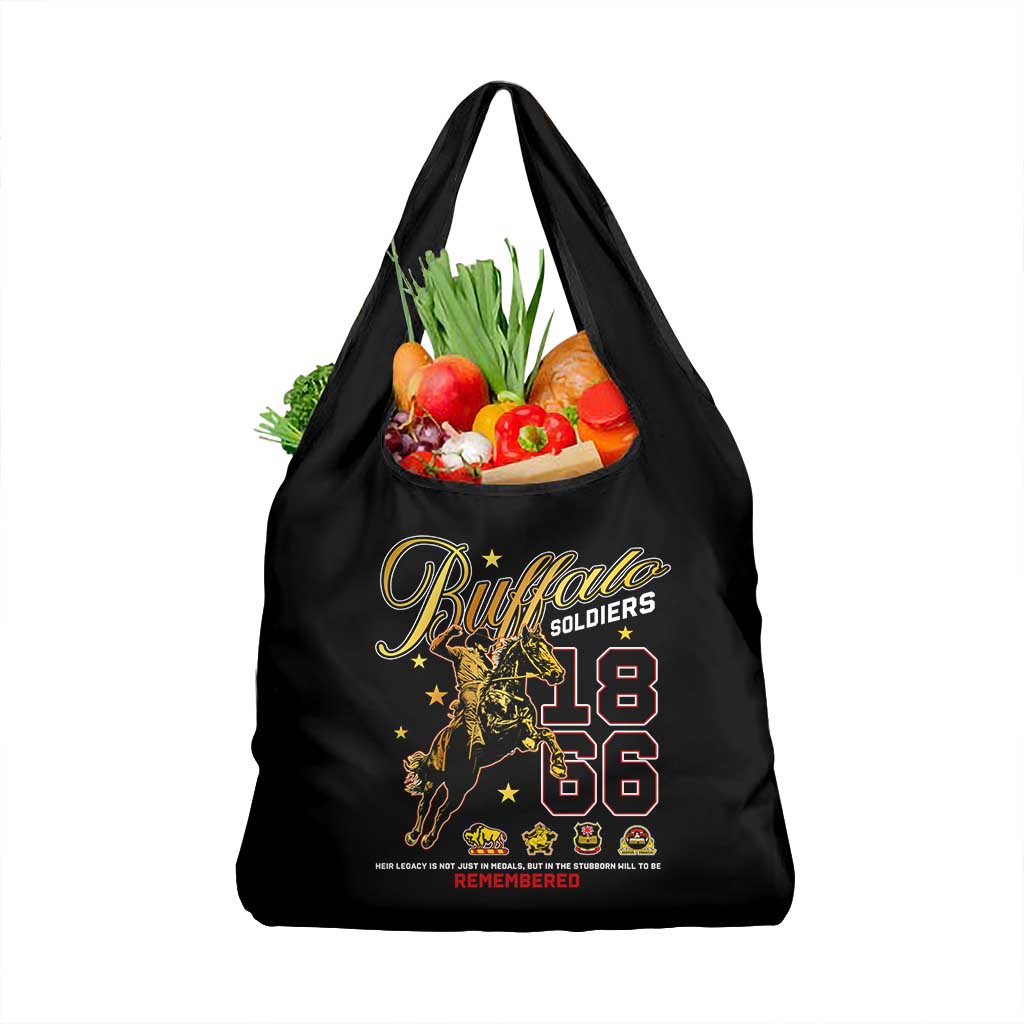 Buffalo Soldiers Grocery Bag 1866-1944 African American Black Heros Legacy - African Pride
