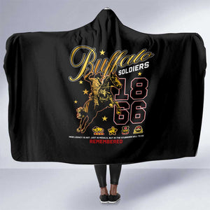 Buffalo Soldiers Hooded Blanket 1866-1944 African American Black Heros Legacy - African Pride