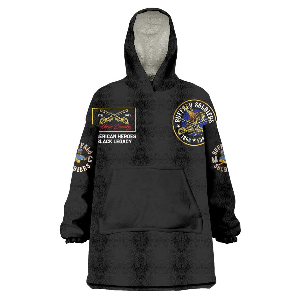 Buffalo Soldiers Kid Wearable Blanket Hoodie 1866-1944 African American Black Heros Legacy - African Pride