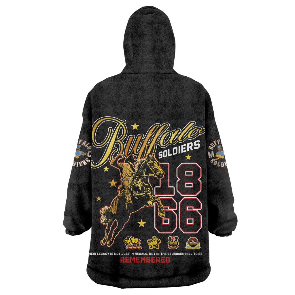 Buffalo Soldiers Kid Wearable Blanket Hoodie 1866-1944 African American Black Heros Legacy - African Pride