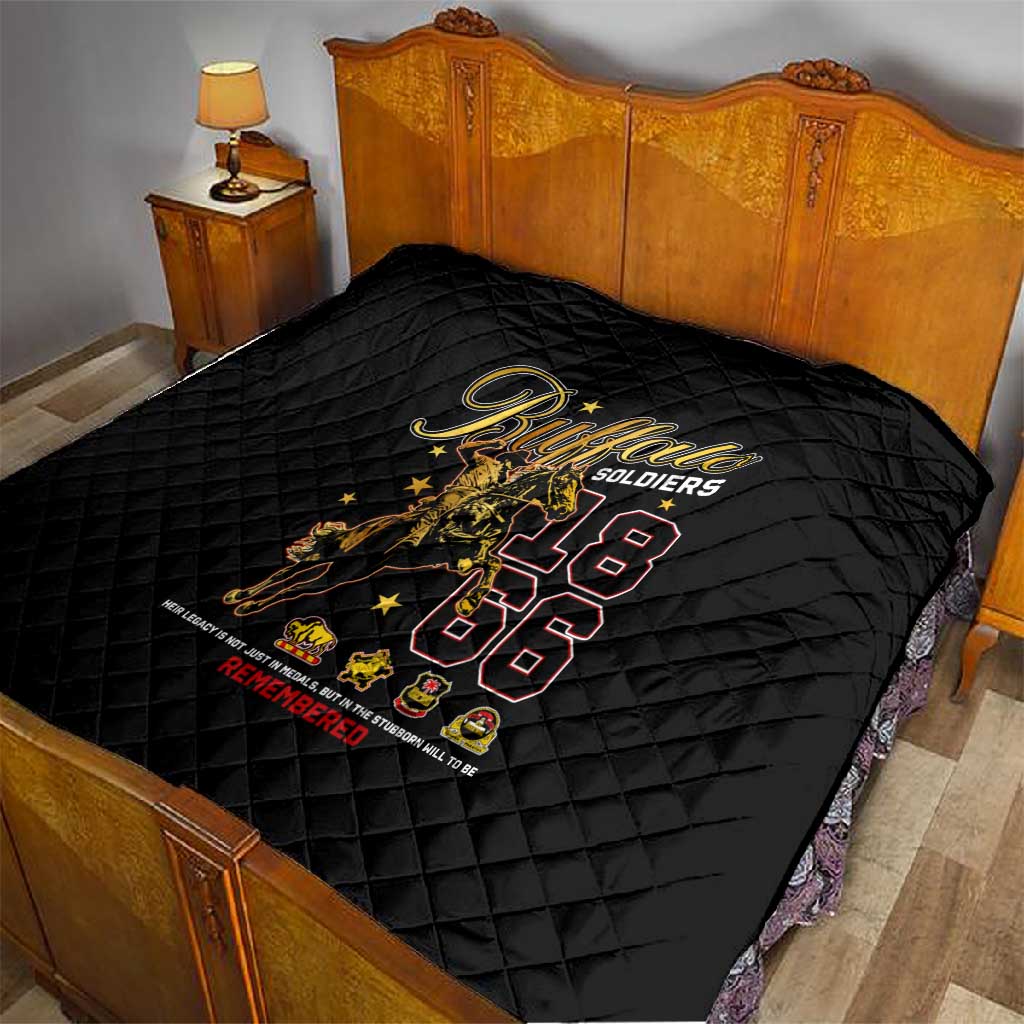 Buffalo Soldiers Quilt 1866-1944 African American Black Heros Legacy - African Pride