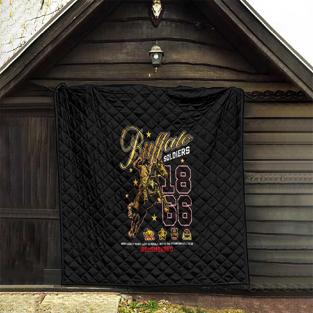 Buffalo Soldiers Quilt 1866-1944 African American Black Heros Legacy - African Pride