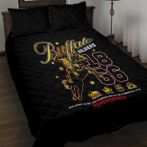 Buffalo Soldiers Quilt Bed Set 1866-1944 African American Black Heros Legacy - African Pride