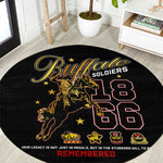 Buffalo Soldiers Round Carpet 1866-1944 African American Black Heros Legacy - African Pride