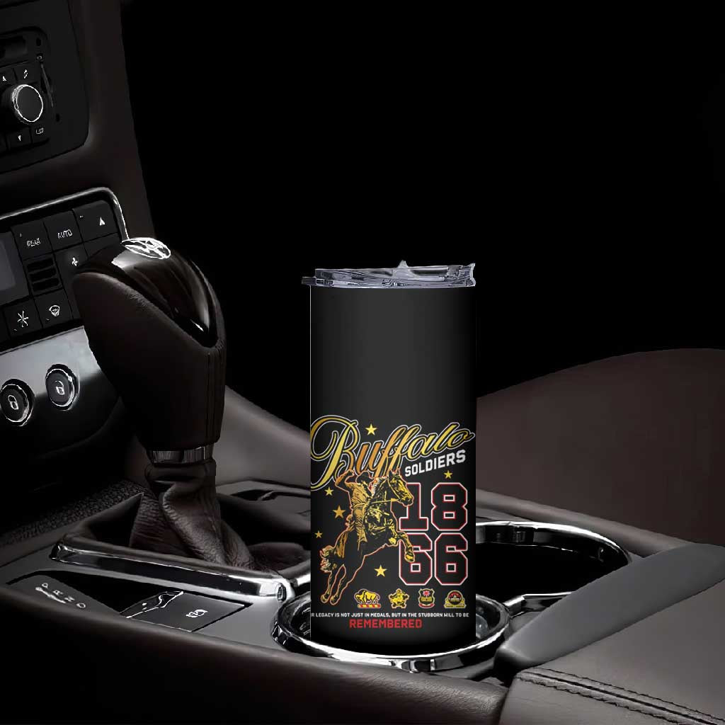 Buffalo Soldiers Skinny Tumbler 1866-1944 African American Black Heros Legacy - African Pride