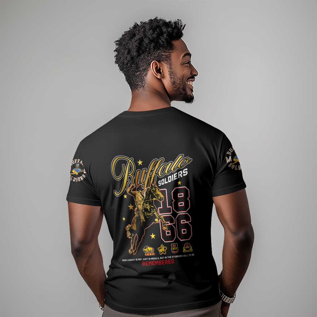 Buffalo Soldiers T shirt 1866-1944 African American Black Heros Legacy - African Pride