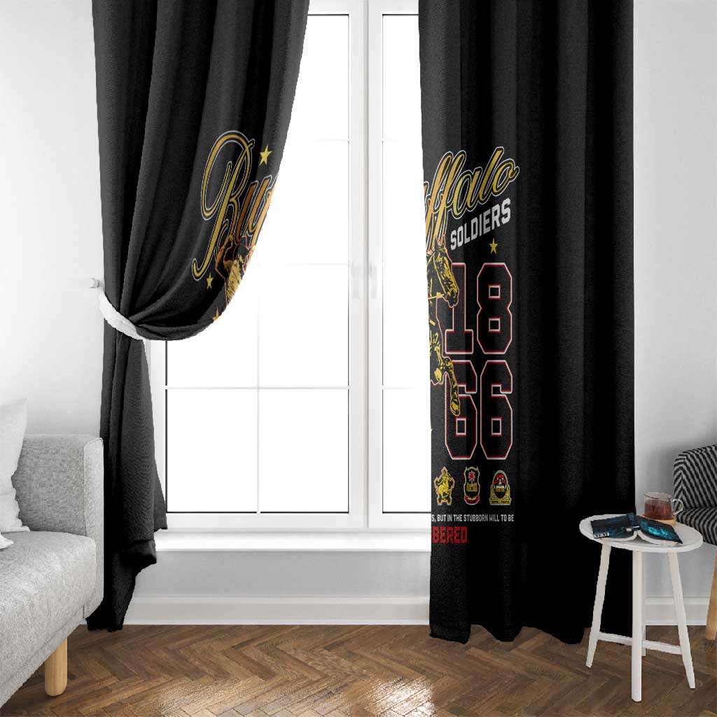 Buffalo Soldiers Window Curtain 1866-1944 African American Black Heros Legacy - African Pride