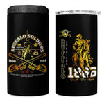Strength Honor Legacy Buffalo Soldiers 4 in 1 Can Cooler Tumbler African American Cavalry Tribute - African Pride