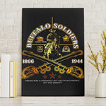 Strength Honor Legacy Buffalo Soldiers Canvas Wall Art African American Cavalry Tribute - African Pride