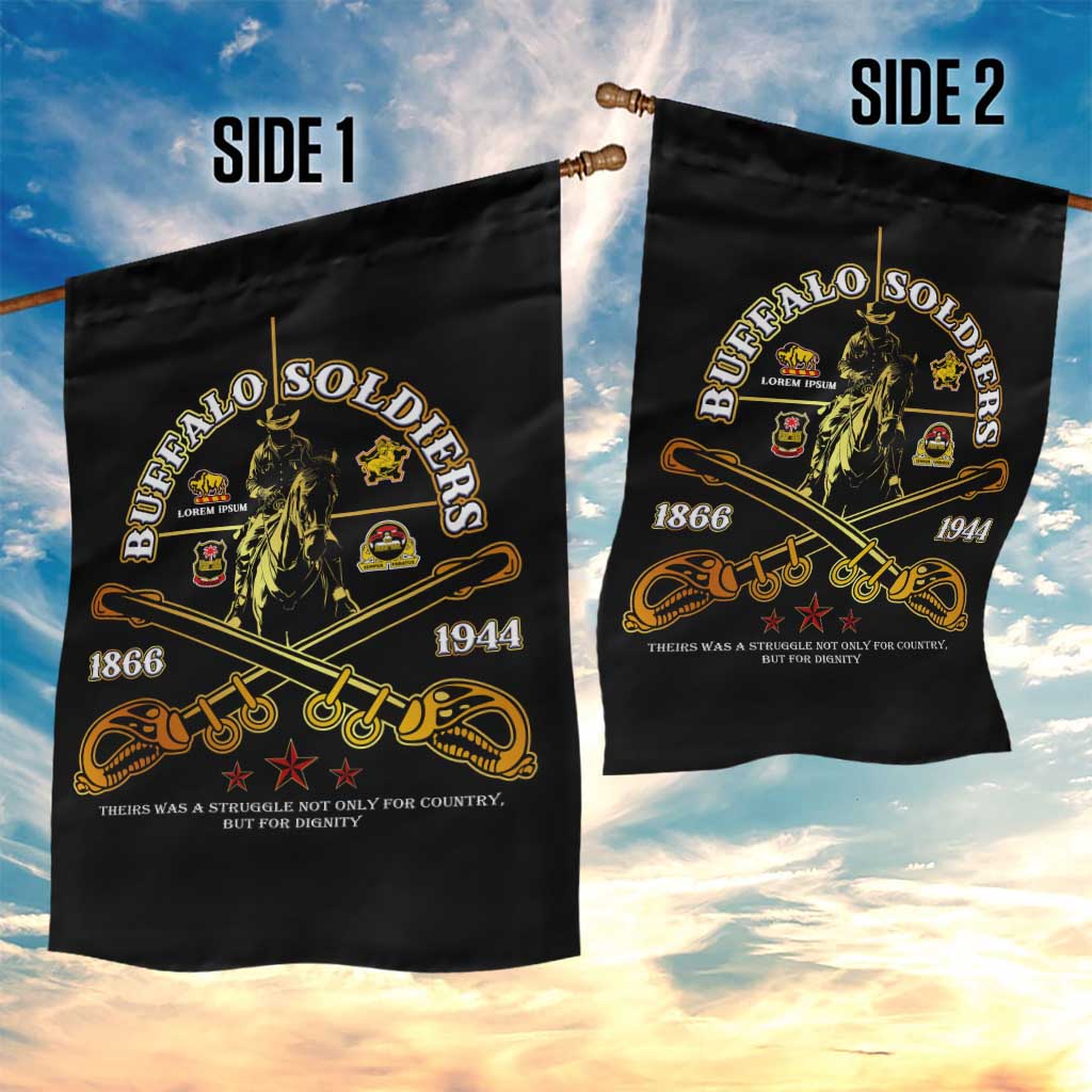 Strength Honor Legacy Buffalo Soldiers Garden Flag African American Cavalry Tribute - African Pride