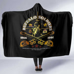 Strength Honor Legacy Buffalo Soldiers Hooded Blanket African American Cavalry Tribute - African Pride