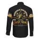 Strength Honor Legacy Buffalo Soldiers Long Sleeve Button Shirt African American Cavalry Tribute - African Pride
