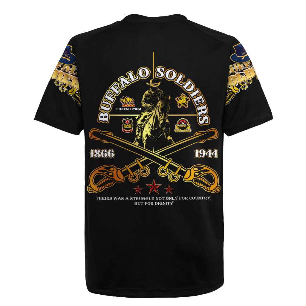 Strength Honor Legacy Buffalo Soldiers Rugby Jersey African American Cavalry Tribute - African Pride