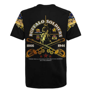 Strength Honor Legacy Buffalo Soldiers Rugby Jersey African American Cavalry Tribute - African Pride