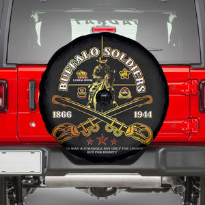 Strength Honor Legacy Buffalo Soldiers Spare Tire Cover African American Cavalry Tribute - African Pride