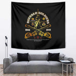 Strength Honor Legacy Buffalo Soldiers Tapestry African American Cavalry Tribute - African Pride