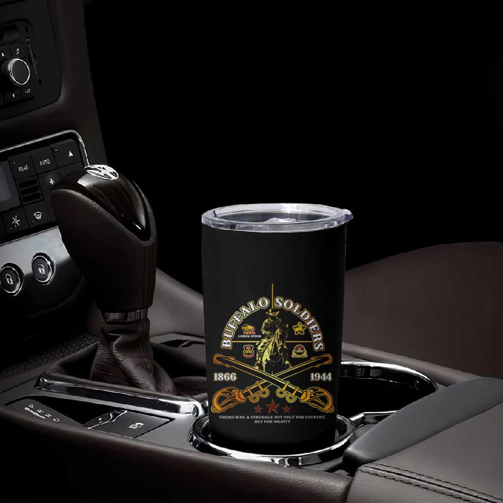 Strength Honor Legacy Buffalo Soldiers Tumbler Cup African American Cavalry Tribute - African Pride