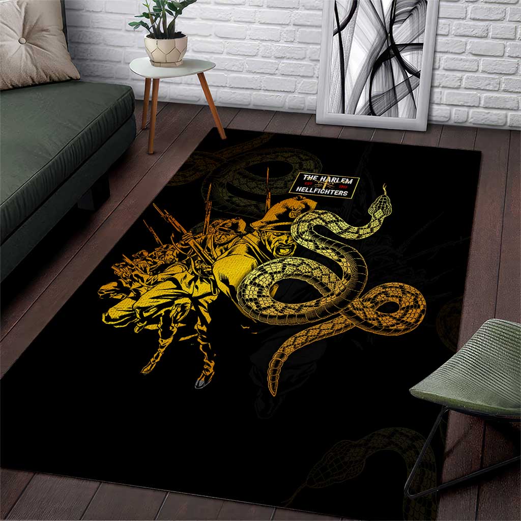 Harlem Hellfighters 369th Infantry Regiment Area Rug Fight for Dignity WWII - African Pride