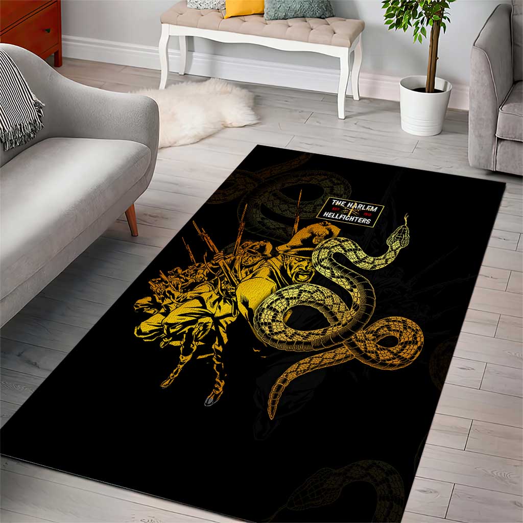 Harlem Hellfighters 369th Infantry Regiment Area Rug Fight for Dignity WWII - African Pride