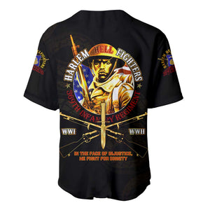 Harlem Hellfighters 369th Infantry Regiment Baseball Jersey Fight for Dignity WWII - African Pride