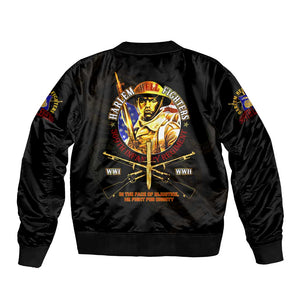 Harlem Hellfighters 369th Infantry Regiment Bomber Jacket Fight for Dignity WWII - African Pride