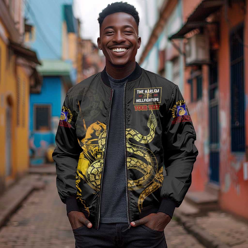 Harlem Hellfighters 369th Infantry Regiment Bomber Jacket Fight for Dignity WWII - African Pride