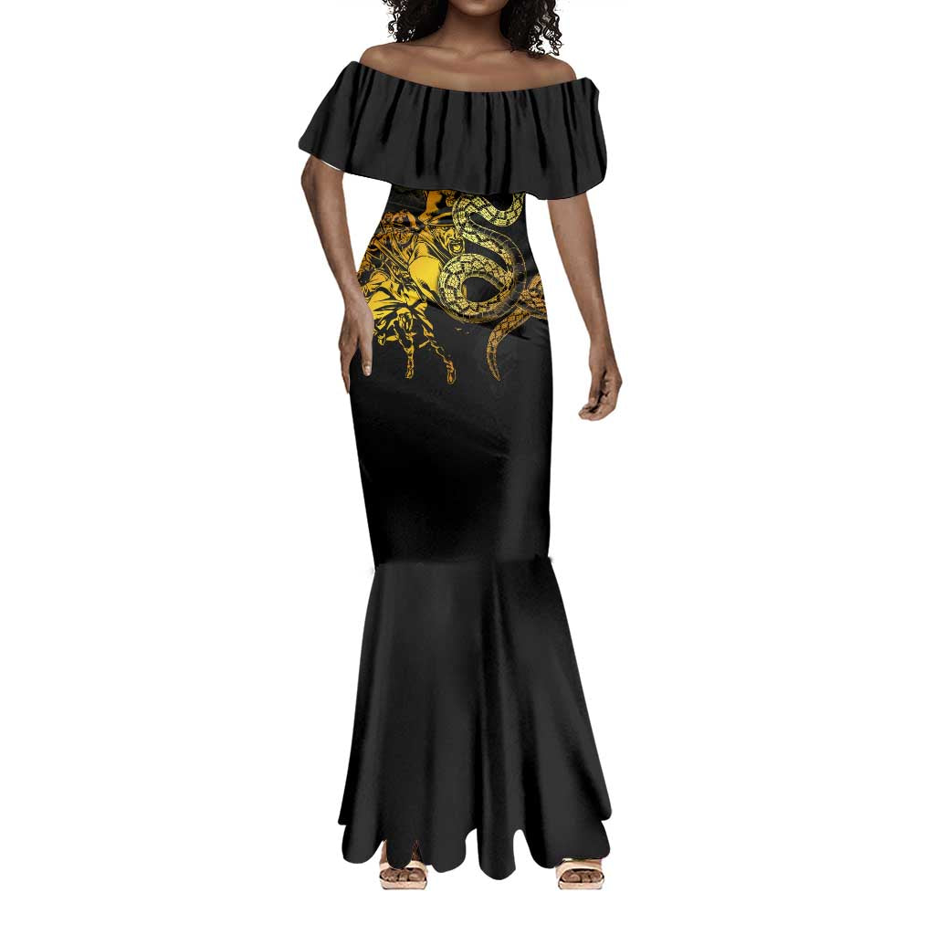 Harlem Hellfighters 369th Infantry Regiment Mermaid Dress Fight for Dignity WWII - African Pride