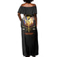 Harlem Hellfighters 369th Infantry Regiment Off Shoulder Maxi Dress Fight for Dignity WWII - African Pride
