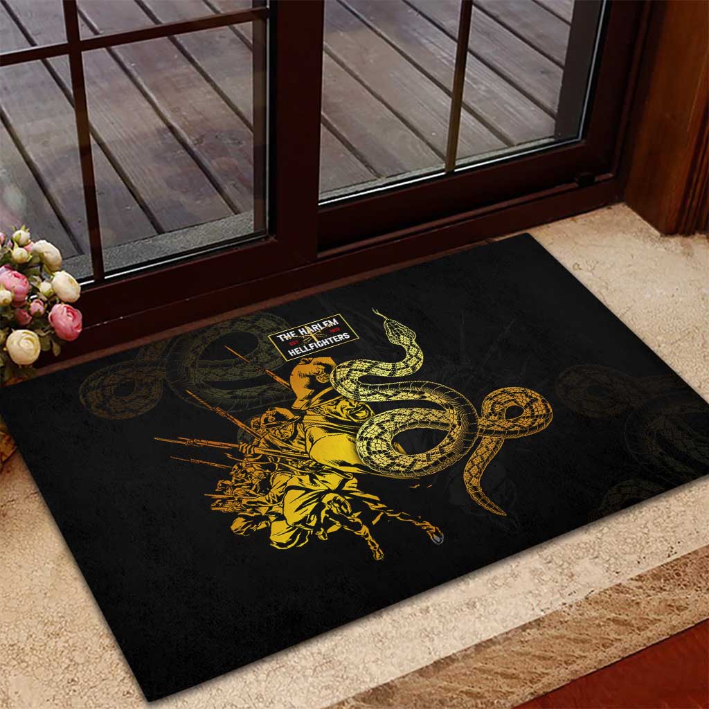 Harlem Hellfighters 369th Infantry Regiment Rubber Doormat Fight for Dignity WWII - African Pride