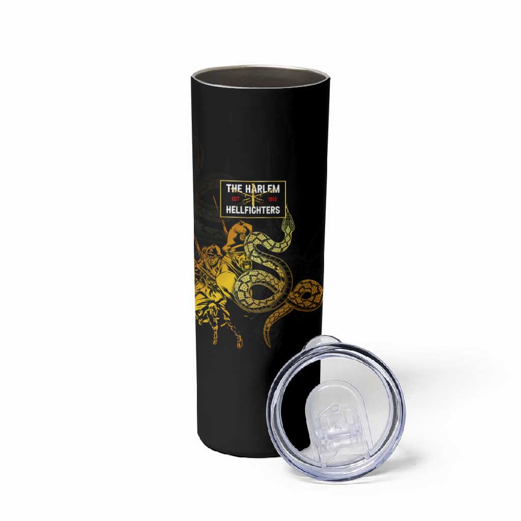 Harlem Hellfighters 369th Infantry Regiment Skinny Tumbler Fight for Dignity WWII - African Pride