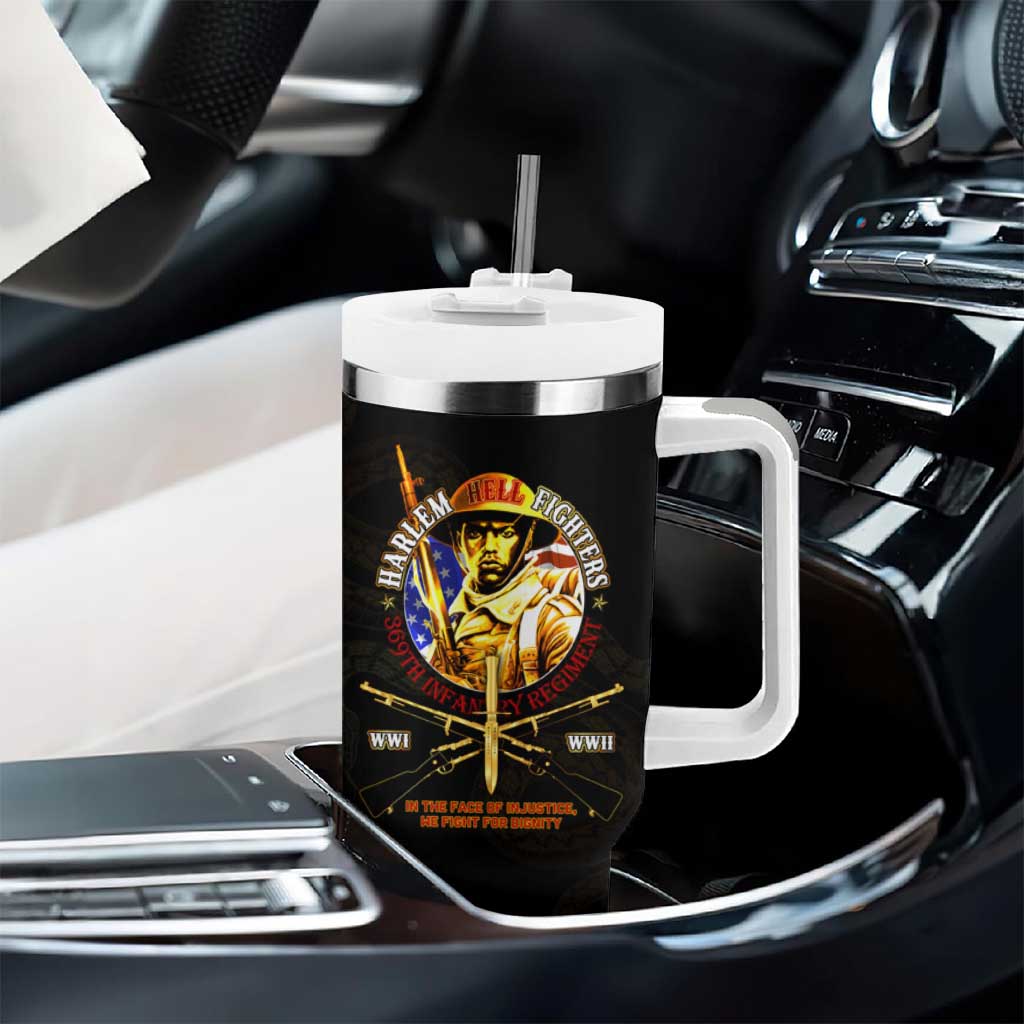 Harlem Hellfighters 369th Infantry Regiment Tumbler With Handle Fight for Dignity WWII - African Pride