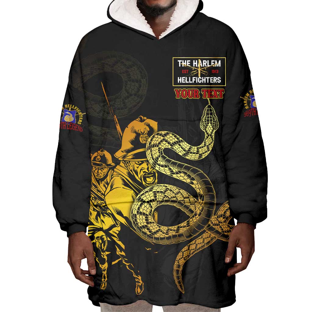 Harlem Hellfighters 369th Infantry Regiment Wearable Blanket Hoodie Fight for Dignity WWII - African Pride