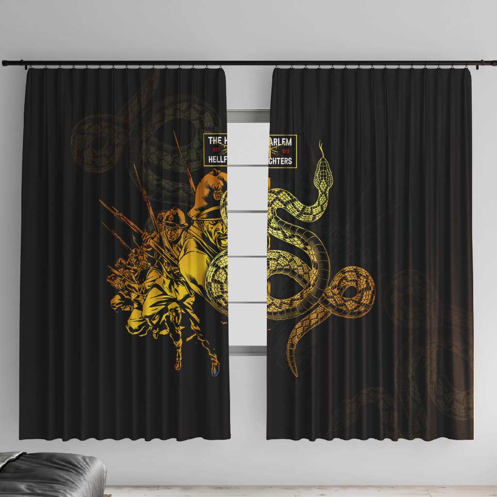 Harlem Hellfighters 369th Infantry Regiment Window Curtain Fight for Dignity WWII - African Pride