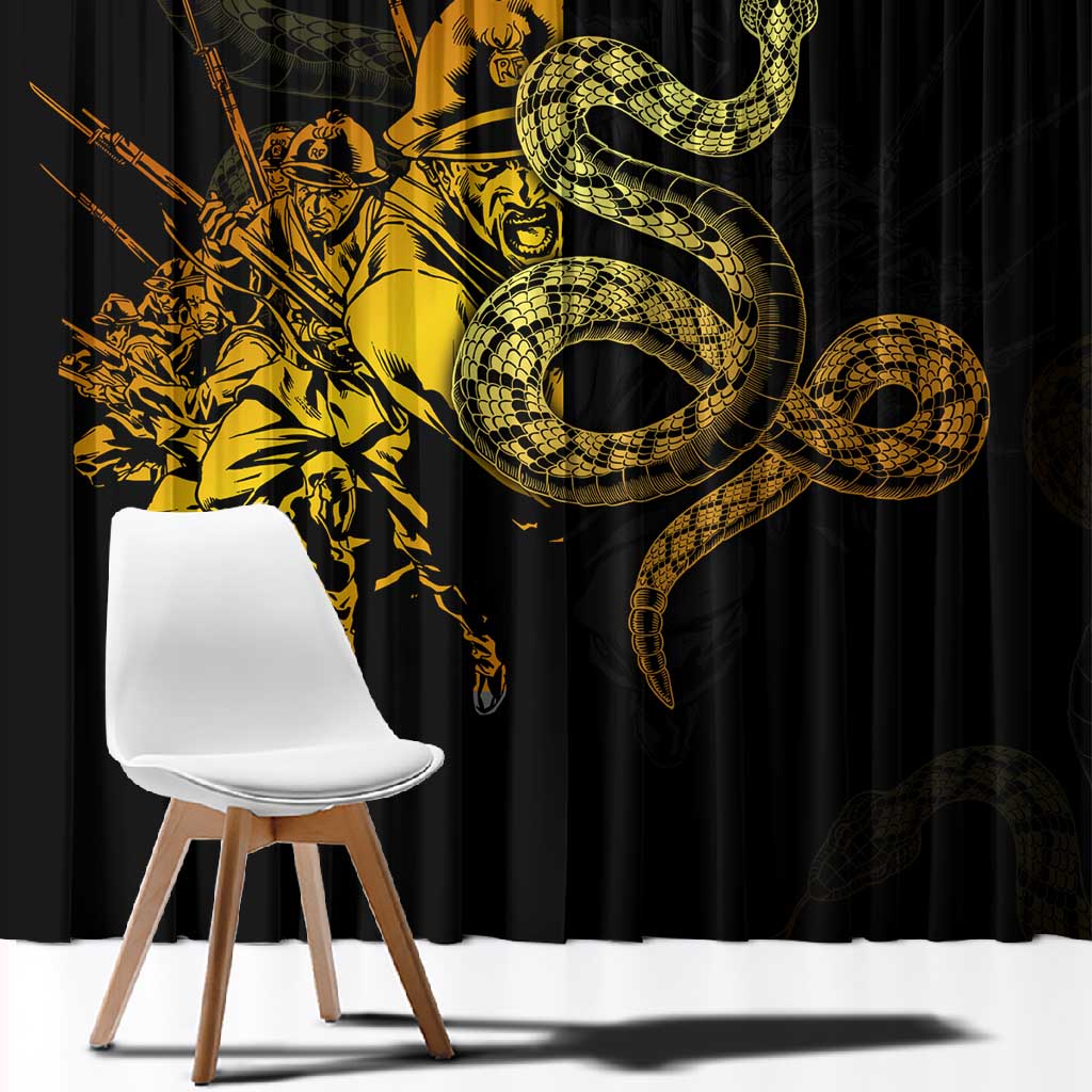 Harlem Hellfighters 369th Infantry Regiment Window Curtain Fight for Dignity WWII - African Pride