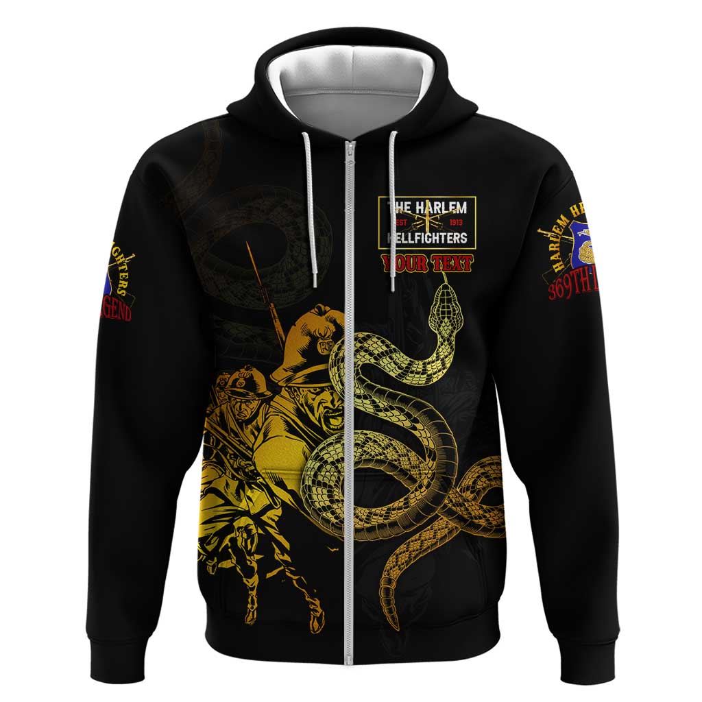 Harlem Hellfighters 369th Infantry Regiment Zip Hoodie Fight for Dignity WWII - African Pride