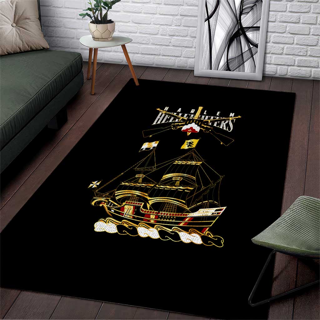 Harlem Hellfighters Area Rug 369th Regiment Legacy at Sea - African Pride