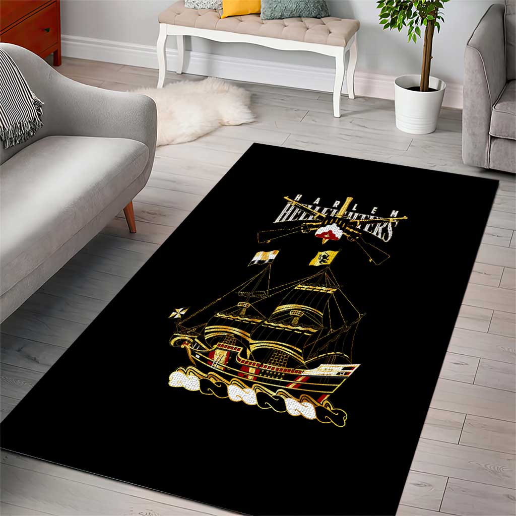 Harlem Hellfighters Area Rug 369th Regiment Legacy at Sea - African Pride