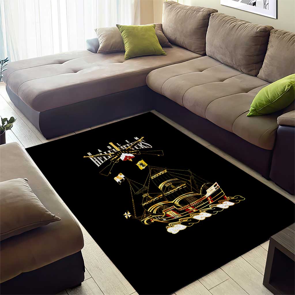 Harlem Hellfighters Area Rug 369th Regiment Legacy at Sea - African Pride