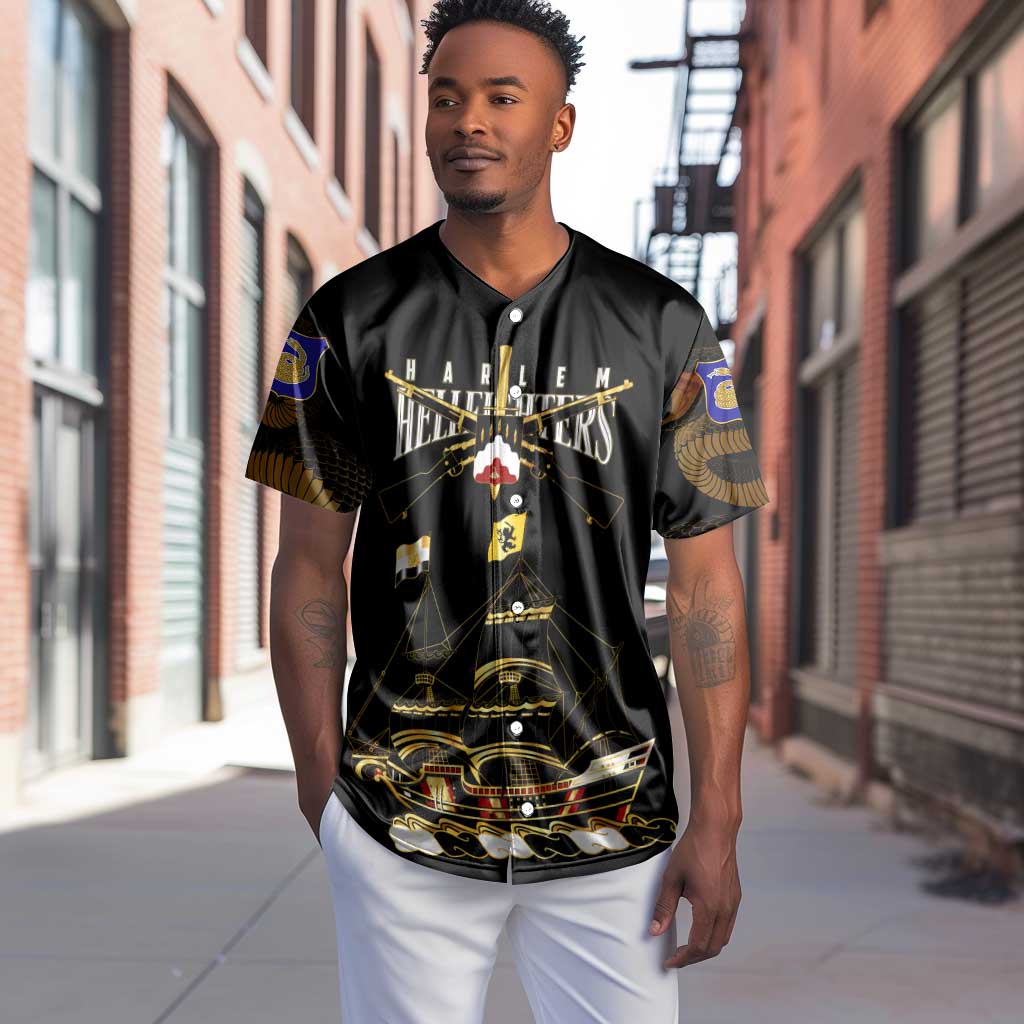 Harlem Hellfighters Baseball Jersey 369th Regiment Legacy at Sea - African Pride