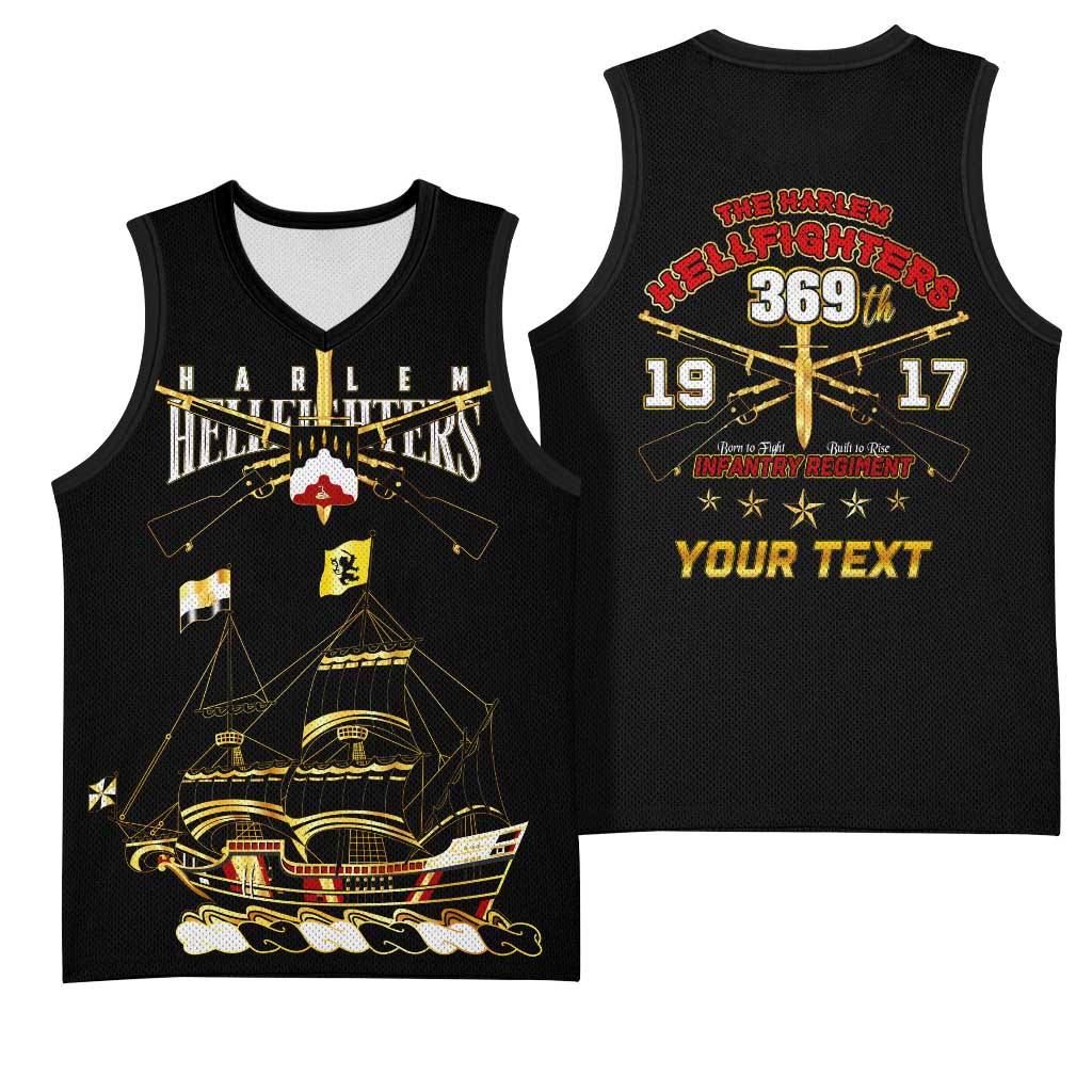 Harlem Hellfighters Basketball Jersey 369th Regiment Legacy at Sea DT02