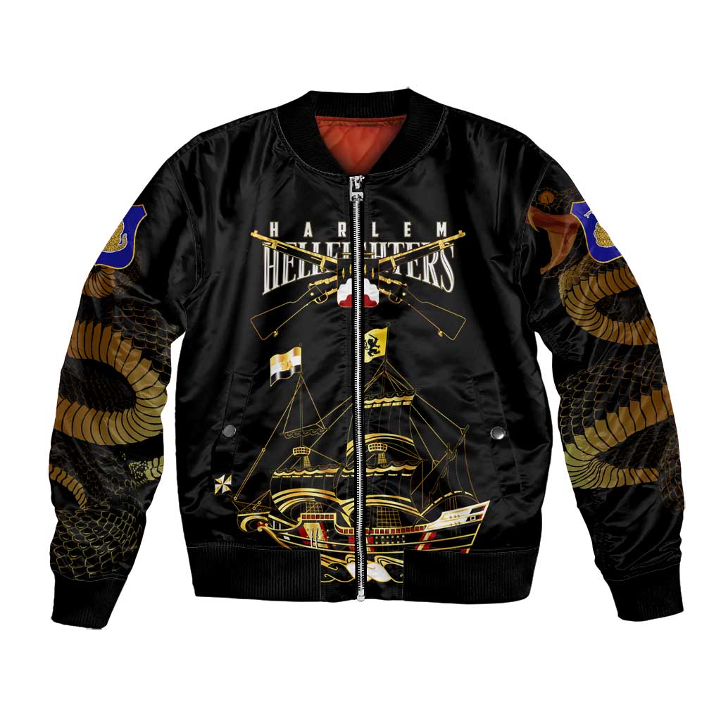 Harlem Hellfighters Bomber Jacket 369th Regiment Legacy at Sea - African Pride