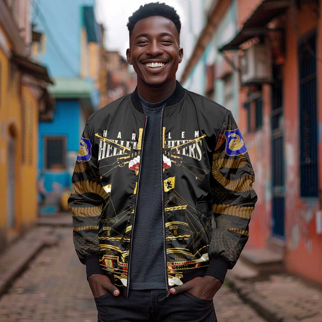 Harlem Hellfighters Bomber Jacket 369th Regiment Legacy at Sea - African Pride