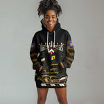 Harlem Hellfighters Hoodie Dress 369th Regiment Legacy at Sea - African Pride