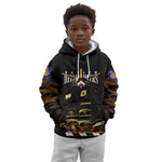 Harlem Hellfighters Kid Hoodie 369th Regiment Legacy at Sea - African Pride