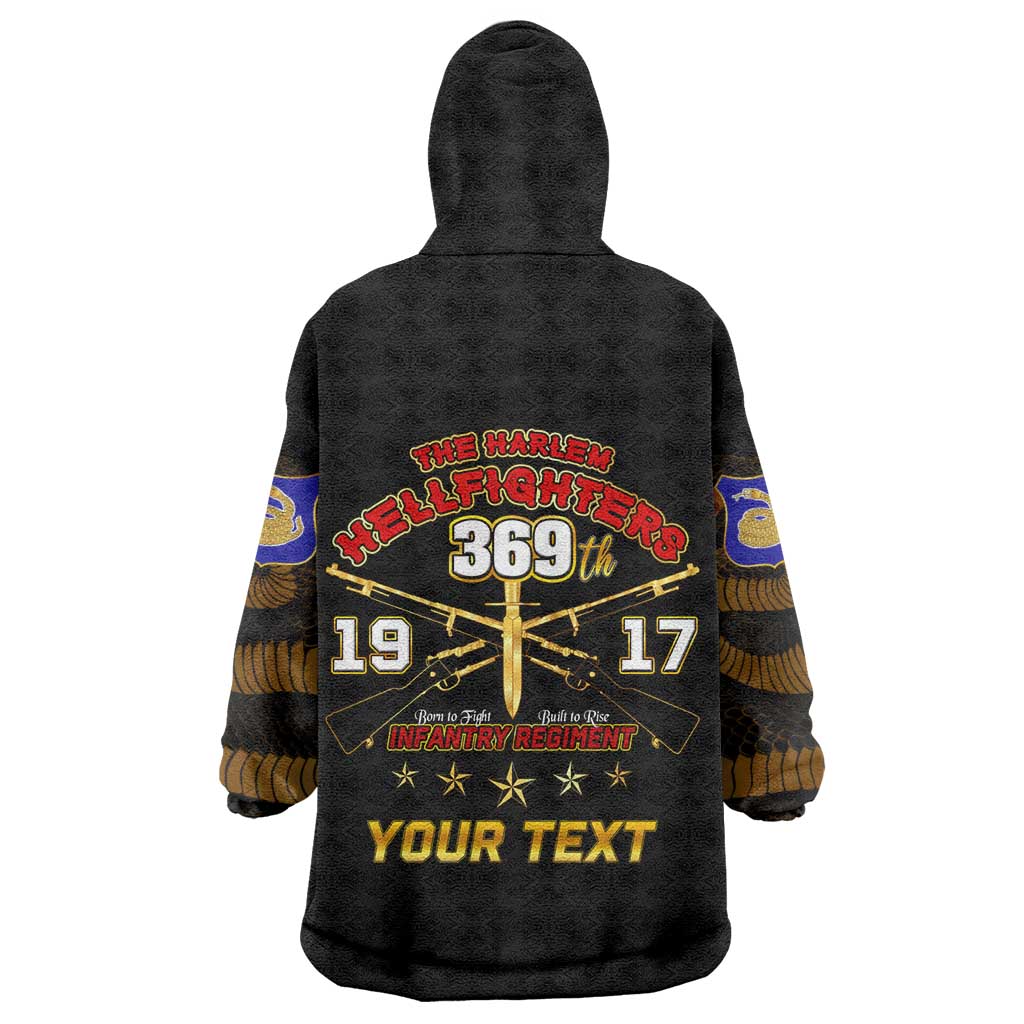 Harlem Hellfighters Kid Wearable Blanket Hoodie 369th Regiment Legacy at Sea - African Pride