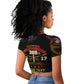 Harlem Hellfighters Raglan Cropped T shirt 369th Regiment Legacy at Sea - African Pride