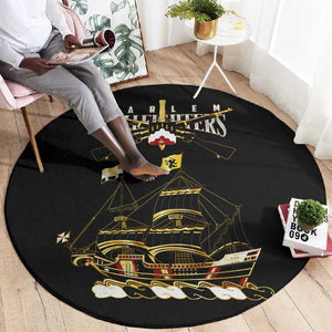 Harlem Hellfighters Round Carpet 369th Regiment Legacy at Sea - African Pride