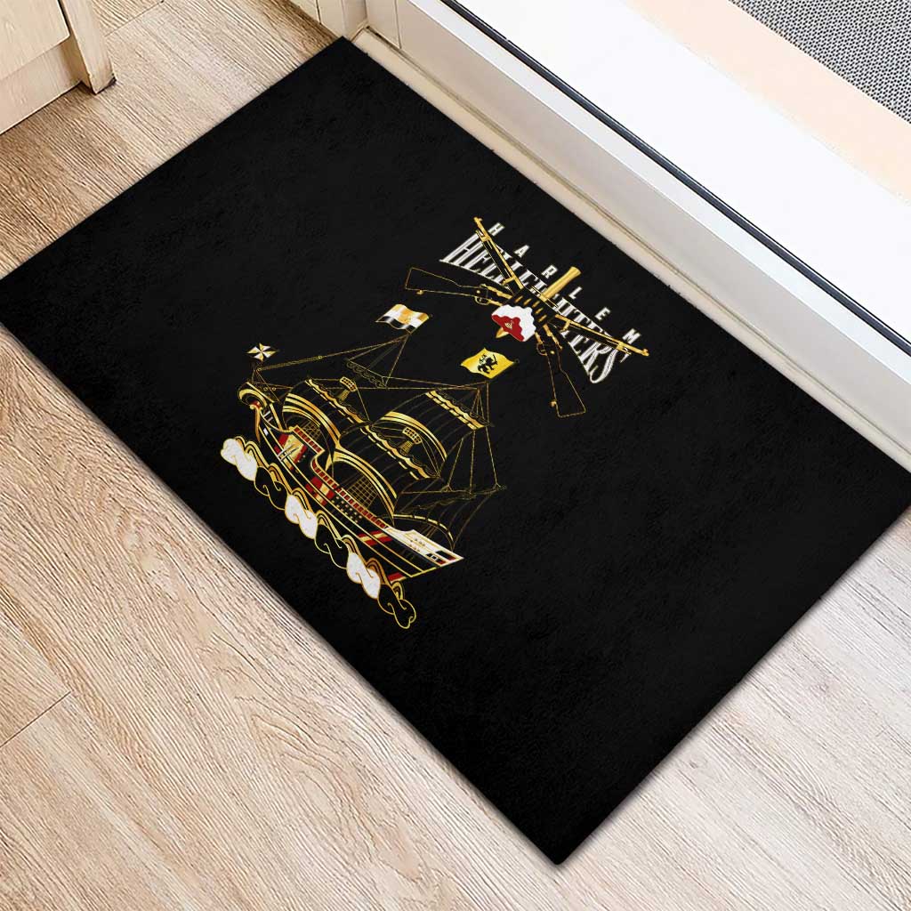 Harlem Hellfighters Rubber Doormat 369th Regiment Legacy at Sea - African Pride