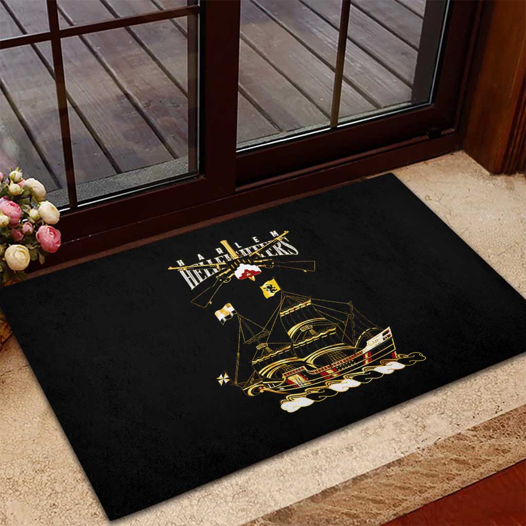 Harlem Hellfighters Rubber Doormat 369th Regiment Legacy at Sea - African Pride