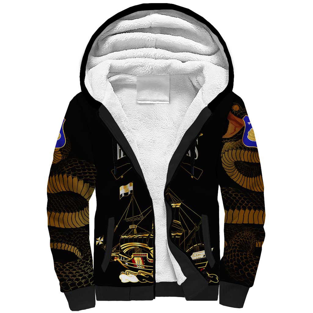Harlem Hellfighters Sherpa Hoodie 369th Regiment Legacy at Sea - African Pride